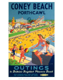Coney Beach Porthcawl, Outings to Britain's Brightest Pleasure Beach Posters