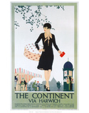The Continent, Via Harwich Posters