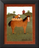 Horse with Hen Prints by Valerie Wenk