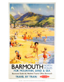 Barmouth North Wales for Mountain, Sand and Sea Affiches