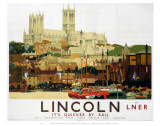 Lincoln with Boats Posters