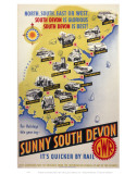 Sunny South Devon Affiches