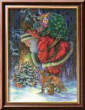 Santa's Star Posters par Donna Race