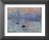 Impression, Sunrise Posters by Claude Monet