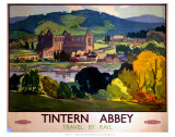 Tintern Abbey, Travel by Rail Prints