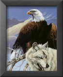 Eagle and Wolf Art par Gary Ampel