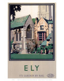 Ely Close Up of Cathedral Posters