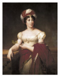 Portrait by Marie Eléonore Godefroid Afert an Original by François Gerard Giclee Print by Germaine de Stael