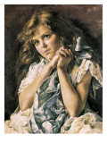 Girl Praying Giclee Print by Federico Godoy y Castro