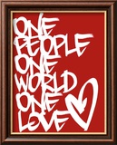 One Love Posters par Justin Bua