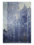 Rouen Cathedral, the Portal and the Tower of Saint-Romain, Morning Effect, Harmony in White Giclee Print by Claude Monet