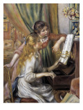 Two Young Girls at the Piano Giclee Print by Pierre-Auguste Renoir