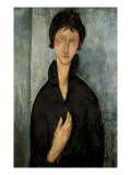 Woman with Blue Eyes Giclee Print by Amedeo Modigliani