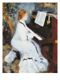 Frau am Klavier Giclée-Druck von Pierre-Auguste Renoir