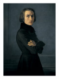 Portrait of Franz Liszt Giclee Print by Henri Lehmann