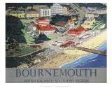 Bournemouth from Air Print