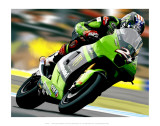 Motocycling Poster par Ron Fisher