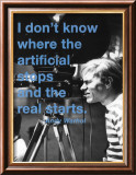 The artificial and the real Affiches par Billy Name