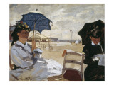The Beach at Trouville Giclee Print by Claude Monet