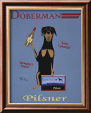 Doberman Pilsner Lámina por Ken Bailey