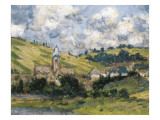 Landscape, Vetheuil Giclee Print by Claude Monet