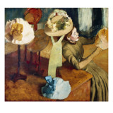 The Millinery Shop Giclee Print by Edgar Degas