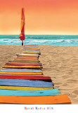 Orange Beachwalk Kunstdrucke von Robin Renee Hix