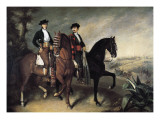 Two Horsemen Giclee Print by Jose Roldan