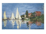 Regatta at Argenteuil Giclee Print by Claude Monet