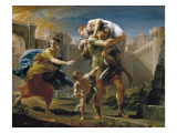 Aeneas and His Family Fleeing Troy Giclee Print by Pompeo Batoni