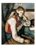 The Boy in the Red Waistcoat Giclee Print by Paul Cezanne