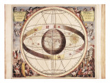 Scenographia Systematis Mundani Ptolemaici, Representation of the Ptolemaic Universe Giclee Print by Andreas Cellarius