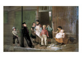 The Bully of the Neighbourhood Giclee-trykk av John George Brown The Bully of the Neighbourhood Giclee-trykk av John George Brown