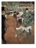 Quadrille at the Moulin Rouge Giclee Print by Henri de Toulouse-Lautrec