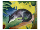 Blue Fox Giclee Print by Franz Marc