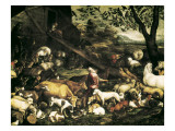 Animals Entering the Ark Impressão giclée por Jacopo Bassano Animals Entering the Ark Impressão giclée por Jacopo Bassano