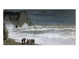 Rough Sea at Etretat Giclee Print by Claude Monet
