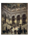 The Stairway of the Opera, Paris Reproduction procédé giclée par Jean Beraud
