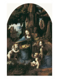 The Virgin of the Rocks Giclee Print by Leonardo da Vinci 