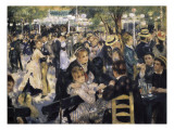 Ball at the Moulin De La Galette, Montmartre Giclee Print by Pierre-Auguste Renoir