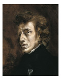 Frédéric Chopin Reproduction procédé giclée par Eugene Delacroix