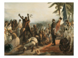 The Abolition of Slavery Giclee-trykk av Francois Auguste Biard