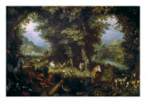 The Earthly Paradise Giclee Print by Jan Bruegel the Elder