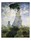 Woman with a Parasol - Madame Monet and Her Son Giclee Print by Claude Monet