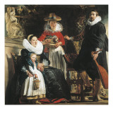 The Artist and His Family in a Garden Giclee Print by Jacob Jordaens