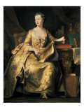 Jeanne-Antoinette Poisson, Marquise De Pompadour Giclée-Druck von Charles Von Steuben