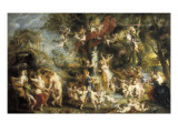 The Feast of Venus Giclee Print by Peter Paul Rubens