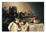Breakfast Giclee Print by Pieter Claesz