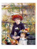 Two Sisters (On the Terrace) Giclee Print by Pierre-Auguste Renoir