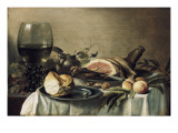 Breakfast with Ham Giclee Print by Pieter Claesz